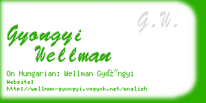 gyongyi wellman business card
